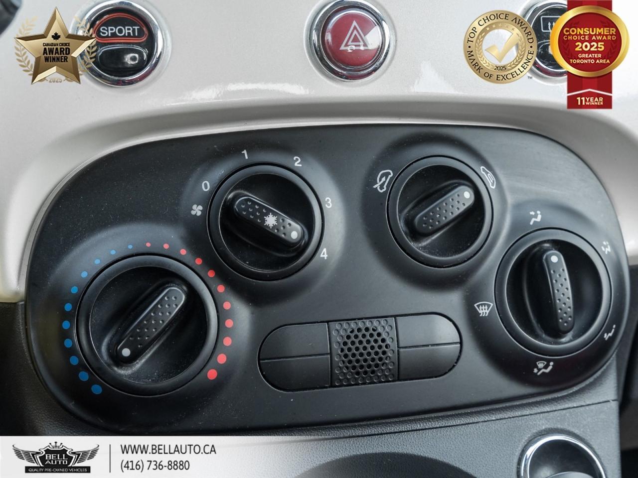 2015 FIAT 500 Pop, XENONHEADLIGHTS, SATELLITERADIO, CDPLAYER, RUN-FLATTIRES, VOICEASSIST Toronto ON
