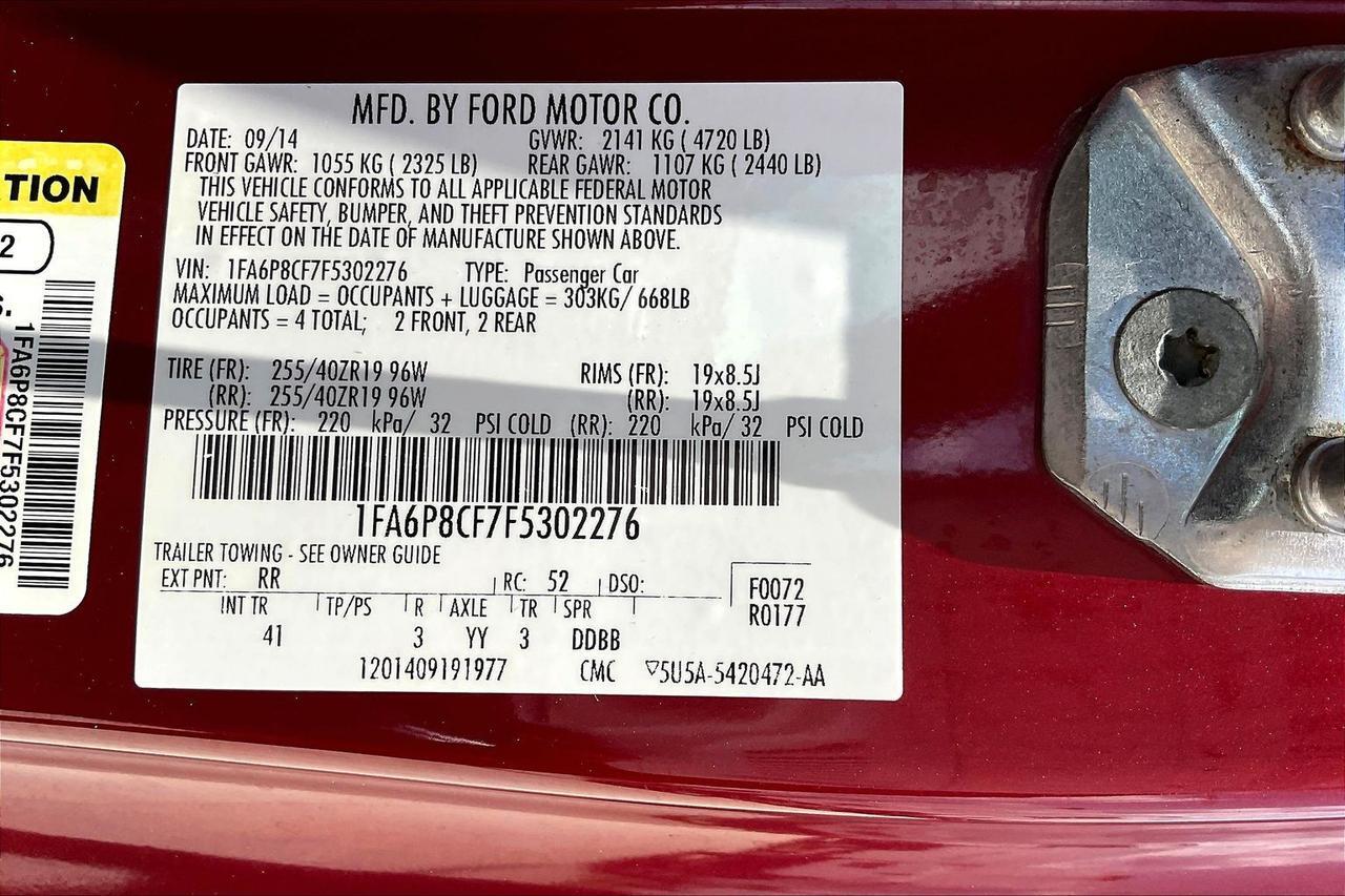 2015 FORD MUSTANG GT Houston TX