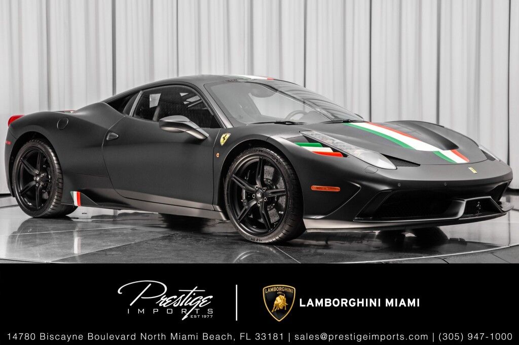 2015 Ferrari 458 Italia Speciale North Miami Beach FL 2015 Ferrari 458 Italia Speciale North Miami Beach FL
