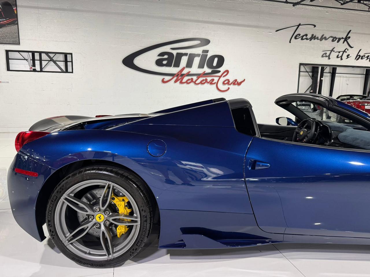 2015 Ferrari 458 Speciale Aperta Blu Tour De France paint, Livrea Grigio Ingrid E Nero DS, carbon racing seats AND MUCH MORE!!! Fort Lauderdale FL