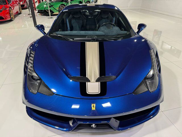 2015 Ferrari 458 Speciale Aperta Blu Tour De France paint, Livrea Grigio Ingrid E Nero DS, carbon racing seats AND MUCH MORE!!! Fort Lauderdale FL