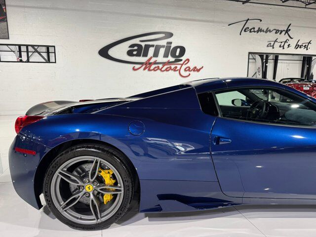 2015 Ferrari 458 Speciale Aperta Blu Tour De France paint, Livrea Grigio Ingrid E Nero DS, carbon racing seats AND MUCH MORE!!! Fort Lauderdale FL