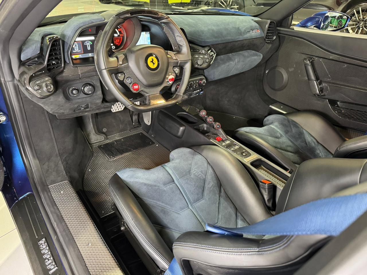 2015 Ferrari 458 Speciale Aperta Blu Tour De France paint, Livrea Grigio Ingrid E Nero DS, carbon racing seats AND MUCH MORE!!! Fort Lauderdale FL