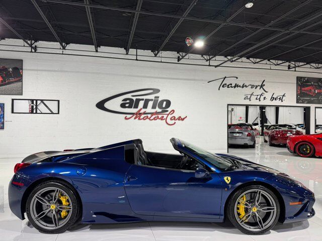 2015 Ferrari 458 Speciale Aperta Blu Tour De France paint, Livrea Grigio Ingrid E Nero DS, carbon racing seats AND MUCH MORE!!! Fort Lauderdale FL