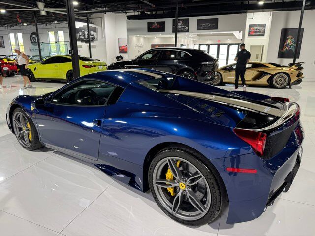 2015 Ferrari 458 Speciale Aperta Blu Tour De France paint, Livrea Grigio Ingrid E Nero DS, carbon racing seats AND MUCH MORE!!! Fort Lauderdale FL