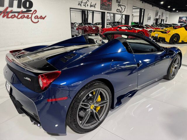 2015 Ferrari 458 Speciale Aperta Blu Tour De France paint, Livrea Grigio Ingrid E Nero DS, carbon racing seats AND MUCH MORE!!! Fort Lauderdale FL
