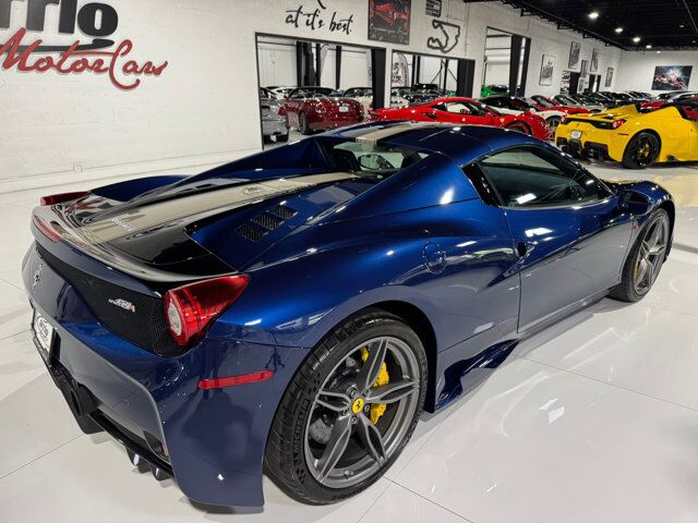 2015 Ferrari 458 Speciale Aperta Blu Tour De France paint, Livrea Grigio Ingrid E Nero DS, carbon racing seats AND MUCH MORE!!! Fort Lauderdale FL