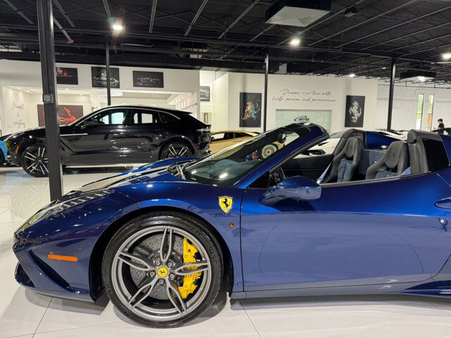 2015 Ferrari 458 Speciale Aperta Blu Tour De France paint, Livrea Grigio Ingrid E Nero DS, carbon racing seats AND MUCH MORE!!! Fort Lauderdale FL