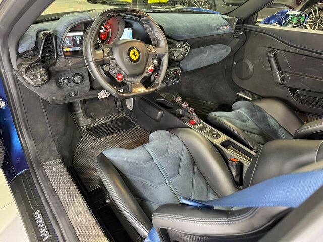 2015 Ferrari 458 Speciale Aperta Blu Tour De France paint, Livrea Grigio Ingrid E Nero DS, carbon racing seats AND MUCH MORE!!! Fort Lauderdale FL