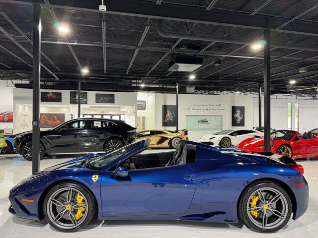 2015 Ferrari 458 Speciale Aperta Blu Tour De France paint, Livrea Grigio Ingrid E Nero DS, carbon racing seats AND MUCH MORE!!! Fort Lauderdale FL