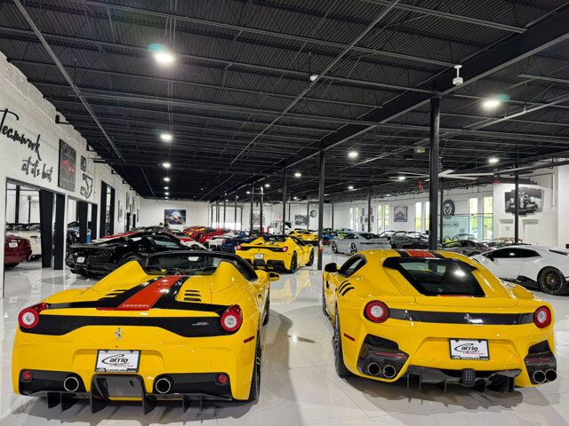 2015 Ferrari 458 Speciale Aperta Giallo Modena paint, painted stripes, Rosso Dino accents AND MUCH MORE!!! Fort Lauderdale FL