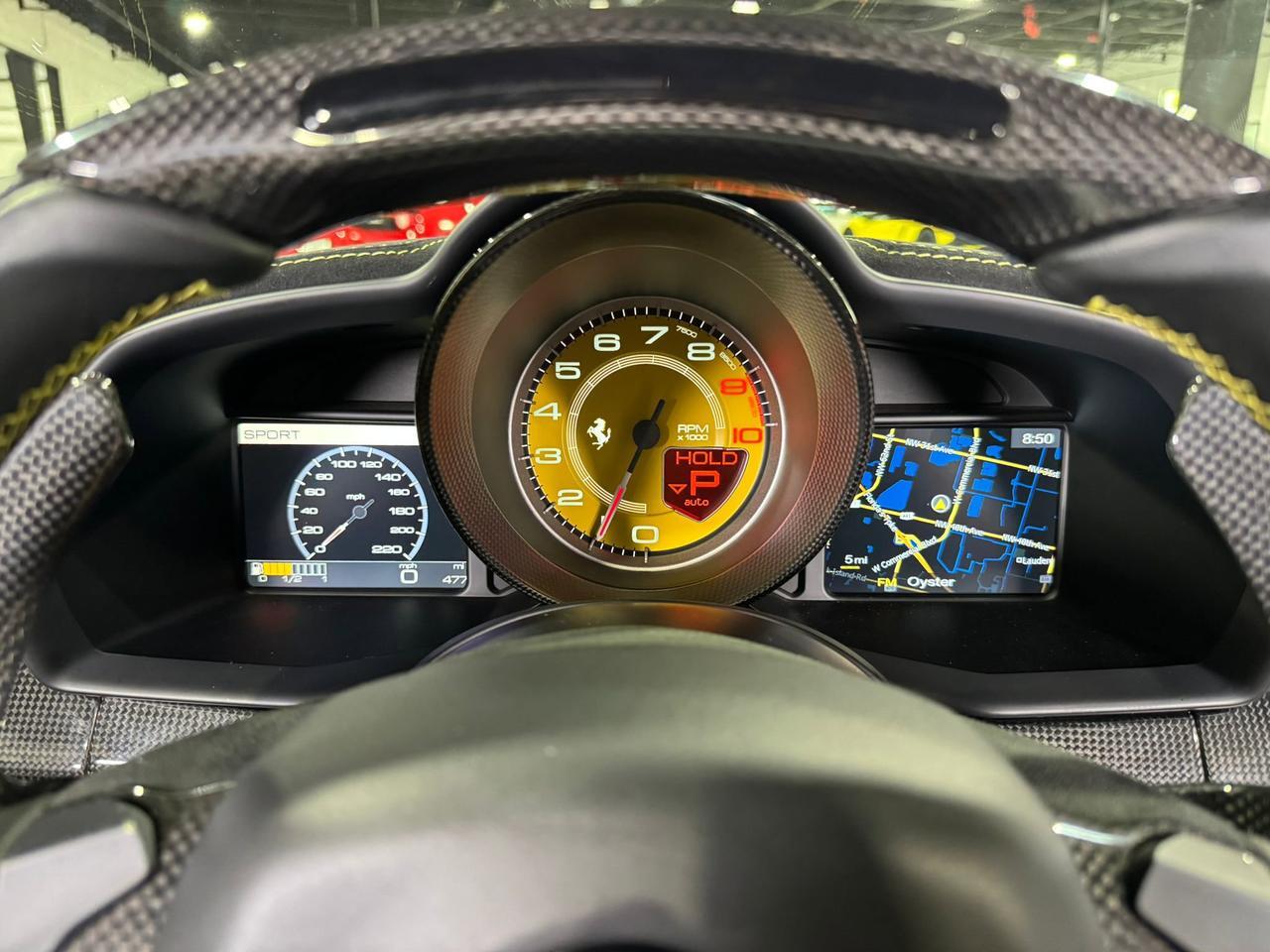 2015 Ferrari 458 Speciale Aperta Giallo Modena paint, painted stripes, Rosso Dino accents AND MUCH MORE!!! Fort Lauderdale FL