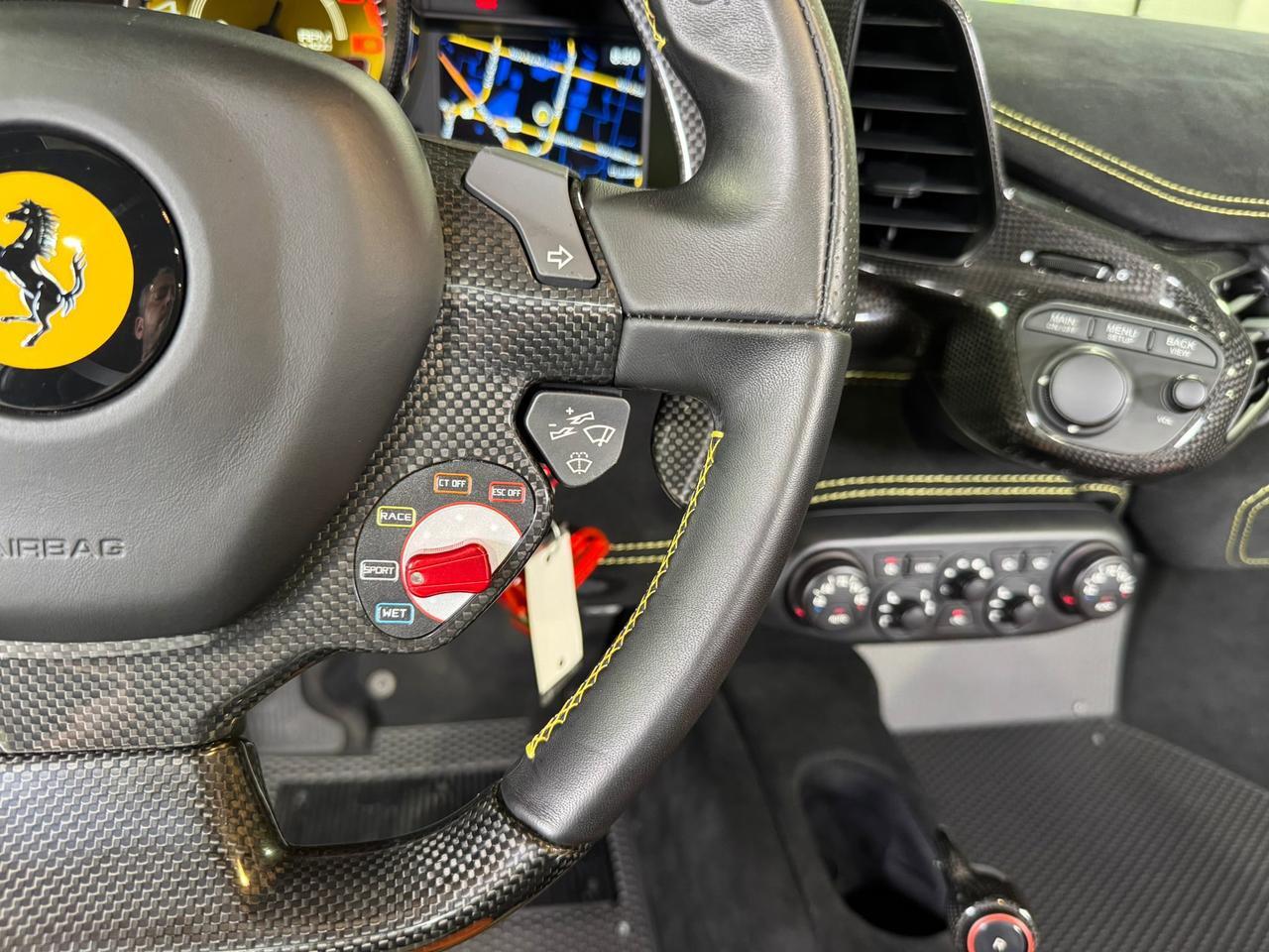 2015 Ferrari 458 Speciale Aperta Giallo Modena paint, painted stripes, Rosso Dino accents AND MUCH MORE!!! Fort Lauderdale FL