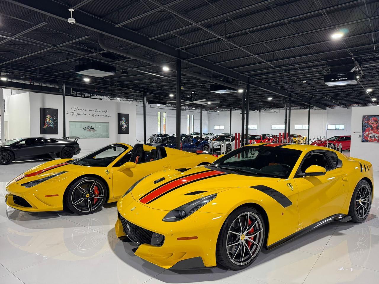 2015 Ferrari 458 Speciale Aperta Giallo Modena paint, painted stripes, Rosso Dino accents AND MUCH MORE!!! Fort Lauderdale FL