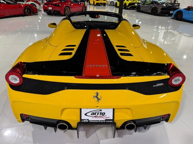 2015 Ferrari 458 Speciale Aperta Giallo Modena paint, painted stripes, Rosso Dino accents AND MUCH MORE!!! Fort Lauderdale FL