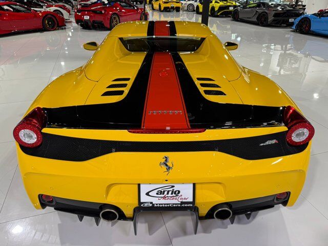 2015 Ferrari 458 Speciale Aperta Giallo Modena paint, painted stripes, Rosso Dino accents AND MUCH MORE!!! Fort Lauderdale FL