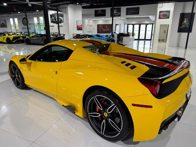 2015 Ferrari 458 Speciale Aperta Giallo Modena paint, painted stripes, Rosso Dino accents AND MUCH MORE!!! Fort Lauderdale FL