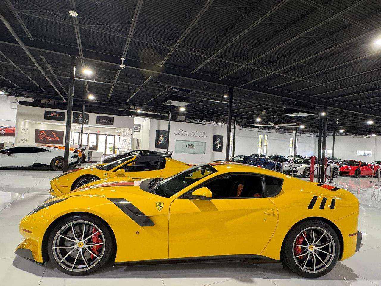 2015 Ferrari 458 Speciale Aperta Giallo Modena paint, painted stripes, Rosso Dino accents AND MUCH MORE!!! Fort Lauderdale FL