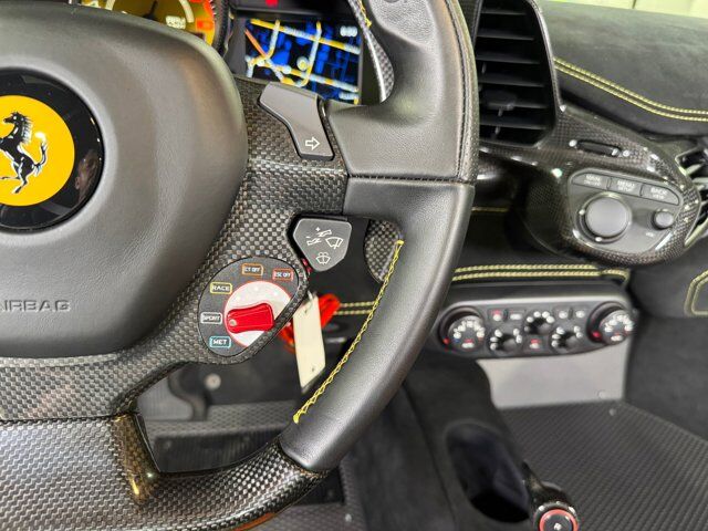 2015 Ferrari 458 Speciale Aperta Giallo Modena paint, painted stripes, Rosso Dino accents AND MUCH MORE!!! Fort Lauderdale FL