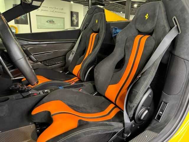 2015 Ferrari 458 Speciale Aperta Giallo Modena paint, painted stripes, Rosso Dino accents AND MUCH MORE!!! Fort Lauderdale FL