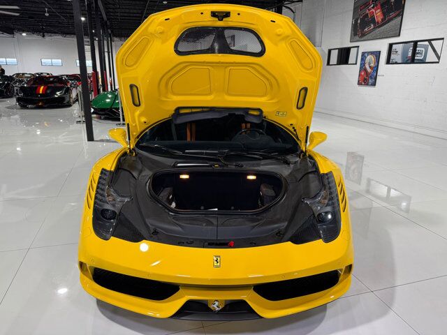 2015 Ferrari 458 Speciale Aperta Giallo Modena paint, painted stripes, Rosso Dino accents AND MUCH MORE!!! Fort Lauderdale FL