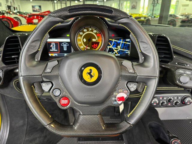 2015 Ferrari 458 Speciale Aperta Giallo Modena paint, painted stripes, Rosso Dino accents AND MUCH MORE!!! Fort Lauderdale FL