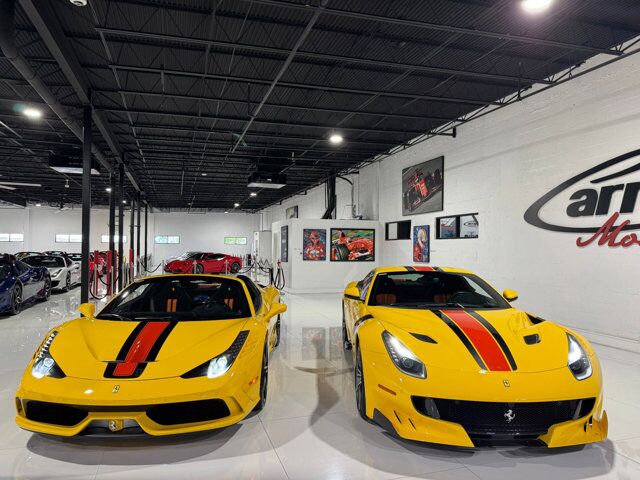 2015 Ferrari 458 Speciale Aperta Giallo Modena paint, painted stripes, Rosso Dino accents AND MUCH MORE!!! Fort Lauderdale FL