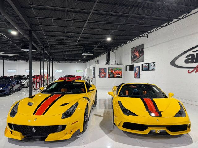 2015 Ferrari 458 Speciale Aperta Giallo Modena paint, painted stripes, Rosso Dino accents AND MUCH MORE!!! Fort Lauderdale FL