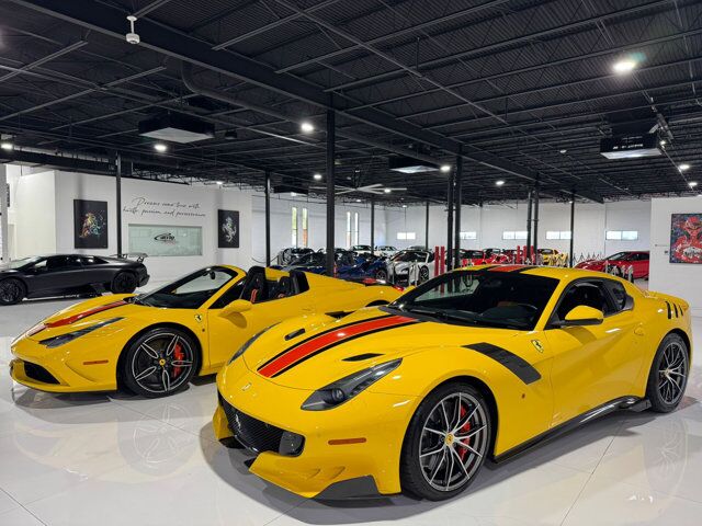 2015 Ferrari 458 Speciale Aperta Giallo Modena paint, painted stripes, Rosso Dino accents AND MUCH MORE!!! Fort Lauderdale FL