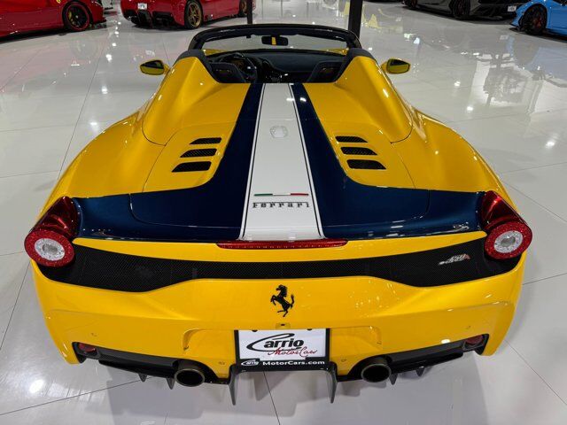 2015 Ferrari 458 Speciale Aperta Giallo Triplo Strato paint, livrea Blu Nart, Blu Nart calipers, carbon galore AND MORE!!! Fort Lauderdale FL