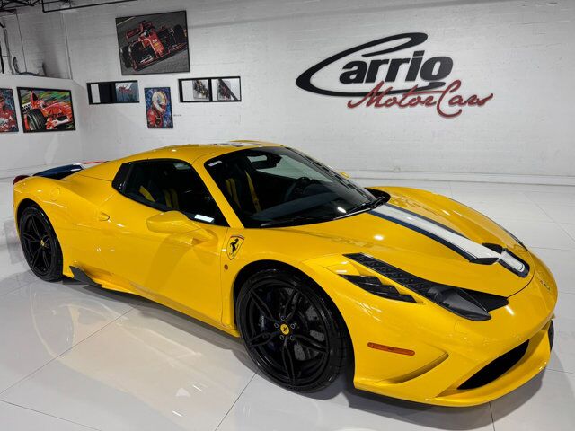 2015 Ferrari 458 Speciale Aperta Giallo Triplo Strato paint, livrea Blu Nart, Blu Nart calipers, carbon galore AND MORE!!! Fort Lauderdale FL