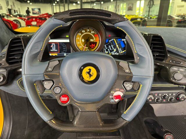 2015 Ferrari 458 Speciale Aperta Giallo Triplo Strato paint, livrea Blu Nart, Blu Nart calipers, carbon galore AND MORE!!! Fort Lauderdale FL