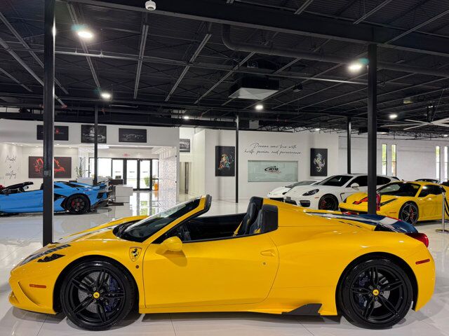 2015 Ferrari 458 Speciale Aperta Giallo Triplo Strato paint, livrea Blu Nart, Blu Nart calipers, carbon galore AND MORE!!! Fort Lauderdale FL