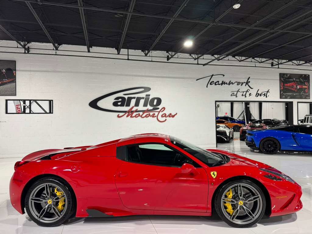 2015 Ferrari 458 Speciale Aperta Rosso Corsa paint, Livrea Nero Stellato, carbon racing seats AND MUCH MORE!!! Fort Lauderdale FL