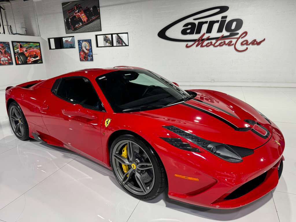 2015 Ferrari 458 Speciale Aperta Rosso Corsa paint, Livrea Nero Stellato, carbon racing seats AND MUCH MORE!!! Fort Lauderdale FL