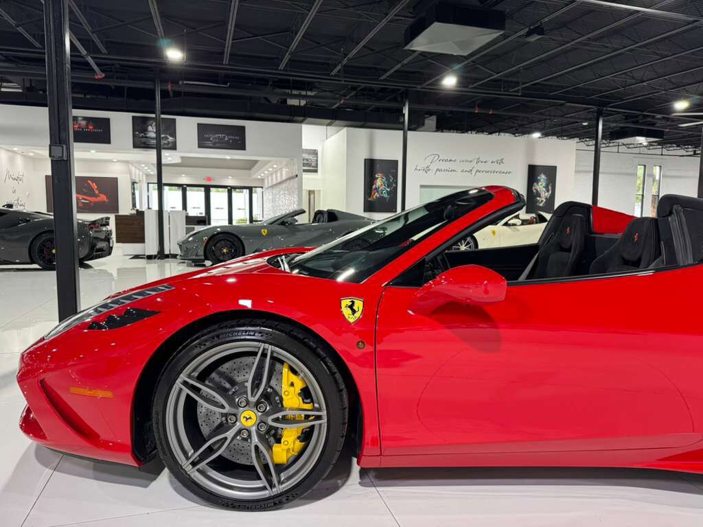 2015 Ferrari 458 Speciale Aperta Rosso Corsa paint, Livrea Nero Stellato, carbon racing seats AND MUCH MORE!!! Fort Lauderdale FL