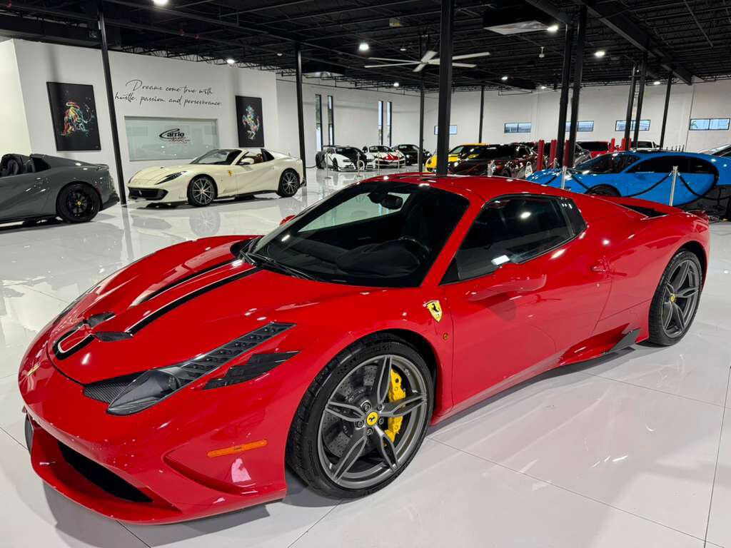 2015 Ferrari 458 Speciale Aperta Rosso Corsa paint, Livrea Nero Stellato, carbon racing seats AND MUCH MORE!!! Fort Lauderdale FL