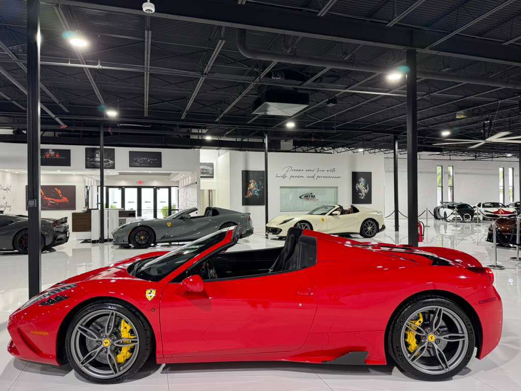 2015 Ferrari 458 Speciale Aperta Rosso Corsa paint, Livrea Nero Stellato, carbon racing seats AND MUCH MORE!!! Fort Lauderdale FL