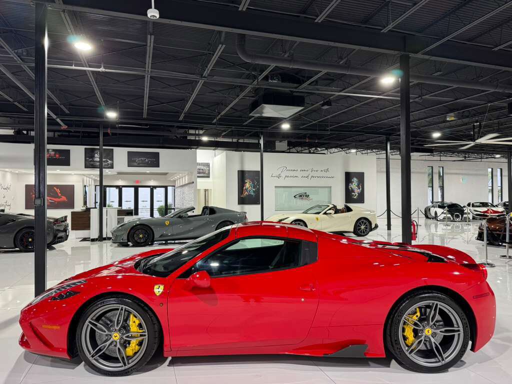 2015 Ferrari 458 Speciale Aperta Rosso Corsa paint, Livrea Nero Stellato, carbon racing seats AND MUCH MORE!!! Fort Lauderdale FL