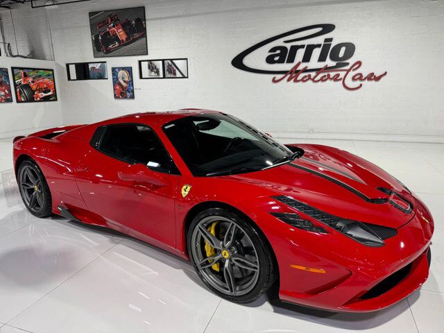 2015 Ferrari 458 Speciale Aperta Rosso Corsa paint, Livrea Nero Stellato, carbon racing seats AND MUCH MORE!!! Fort Lauderdale FL