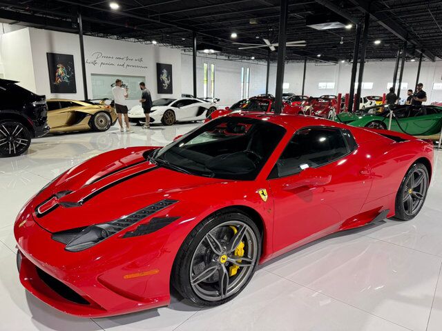 2015 Ferrari 458 Speciale Aperta Rosso Corsa paint, Livrea Nero Stellato, carbon racing seats AND MUCH MORE!!! Fort Lauderdale FL
