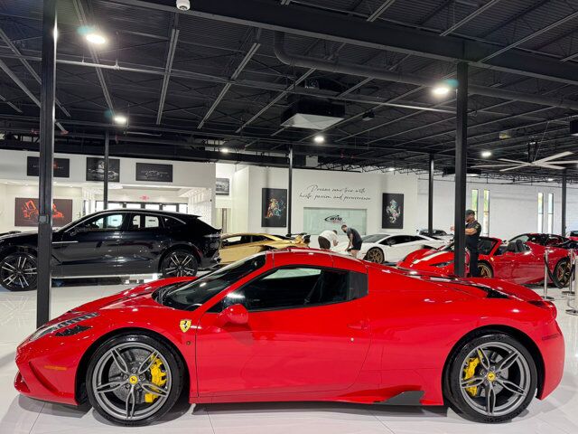 2015 Ferrari 458 Speciale Aperta Rosso Corsa paint, Livrea Nero Stellato, carbon racing seats AND MUCH MORE!!! Fort Lauderdale FL