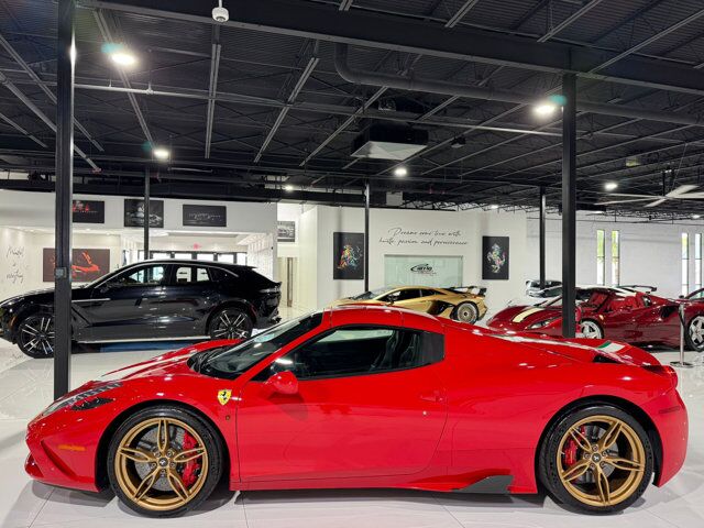2015 Ferrari 458 Speciale Aperta Rosso Corsa paint, Livrea Tricolore E Oro, carbon racing seats AND MUCH MORE!! Fort Lauderdale FL