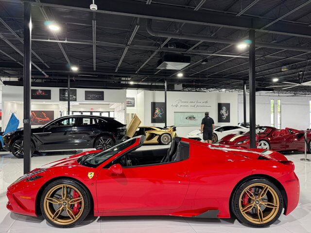2015 Ferrari 458 Speciale Aperta Rosso Corsa paint, Livrea Tricolore E Oro, carbon racing seats AND MUCH MORE!! Fort Lauderdale FL