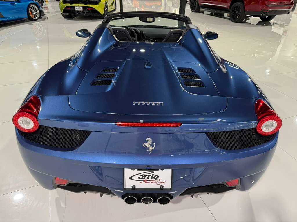 2015 Ferrari 458 Spider Blu Mirabeau paint, JBL Professional audio system, carbon fiber racing seats AND MUCH MORE!! Fort Lauderdale FL