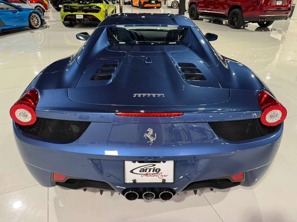 2015 Ferrari 458 Spider Blu Mirabeau paint, JBL Professional audio system, carbon fiber racing seats AND MUCH MORE!! Fort Lauderdale FL
