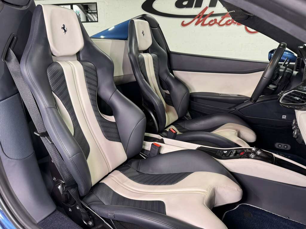 2015 Ferrari 458 Spider Blu Mirabeau paint, JBL Professional audio system, carbon fiber racing seats AND MUCH MORE!! Fort Lauderdale FL