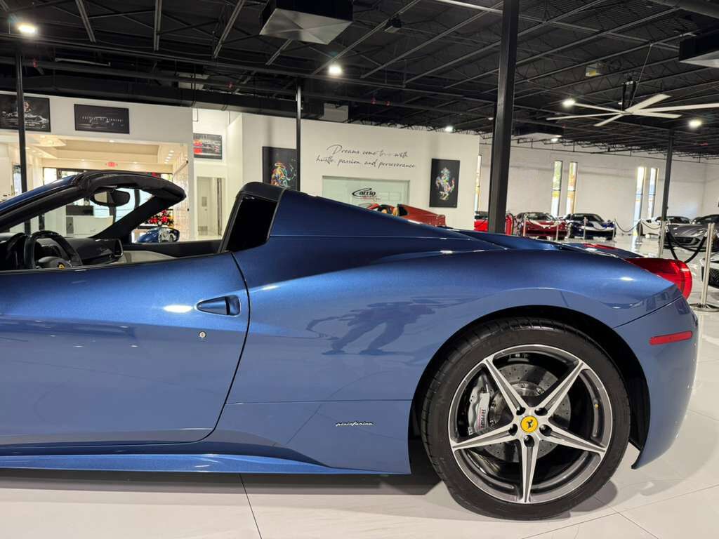 2015 Ferrari 458 Spider Blu Mirabeau paint, JBL Professional audio system, carbon fiber racing seats AND MUCH MORE!! Fort Lauderdale FL