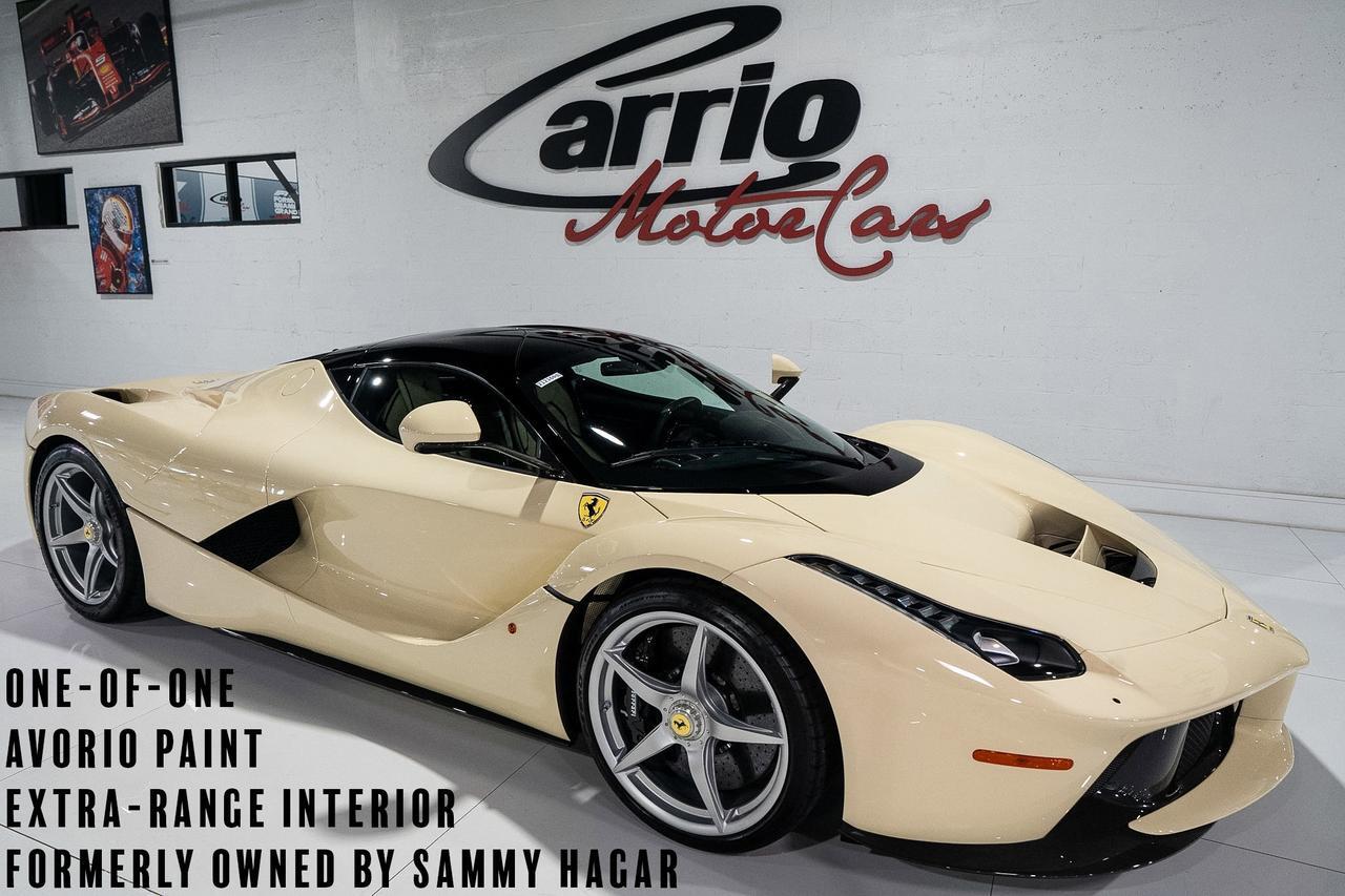 2015 Ferrari LaFerrari ONE-OF-ONE FORMERLY OWNED BY SAMMY HAGAR! Avorio paint, Extra-Range interior, carbon galore & MORE!!