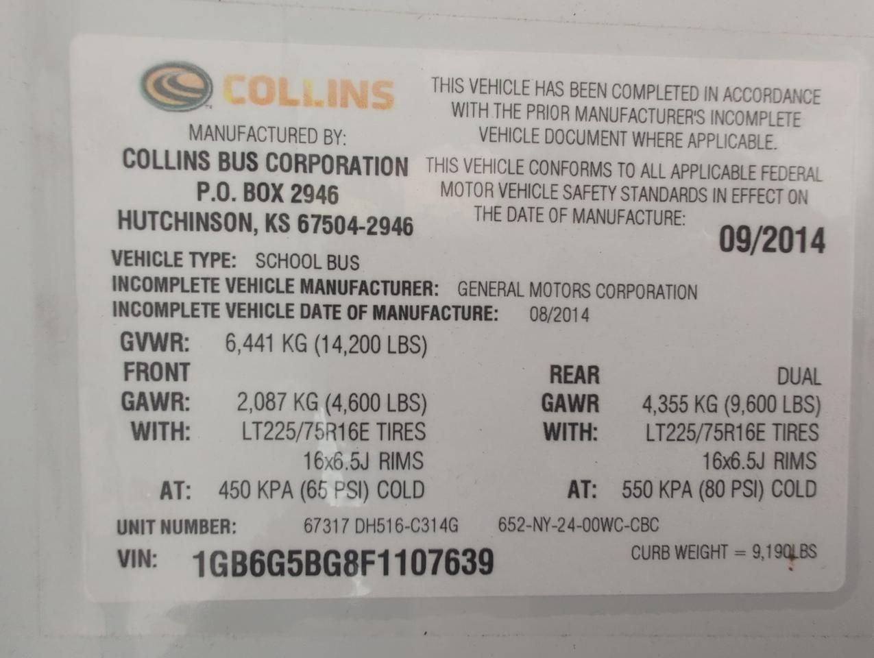 2015 Ford COLLINS DE516 Johnstown NY